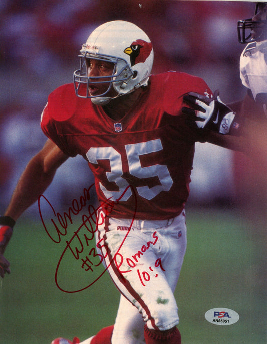 Aenaes Williams HOF Signed/Inscribed 8x10 Magazine Photo Cardinals PSA/DNA 188076