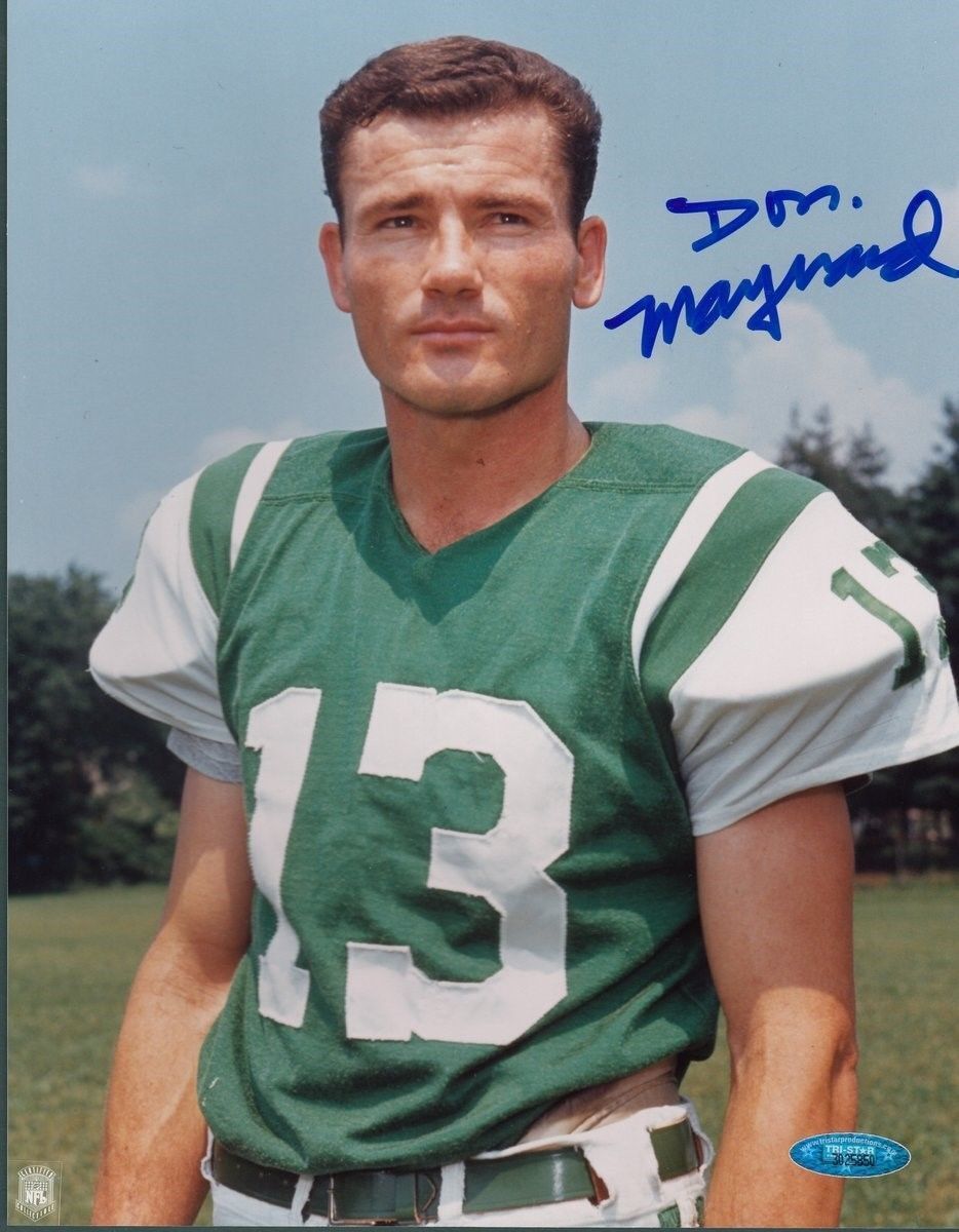 Don Maynard Signed/Autographed Jets 8X10 Photo Tristar 128591