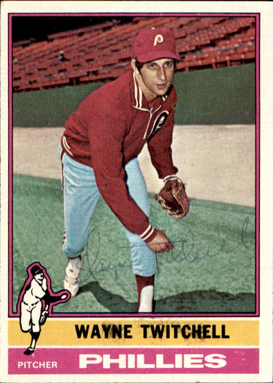 Wayne Twitchell Autographed 1976 TOPPS Card #543 Philadelphia Phillies 183430