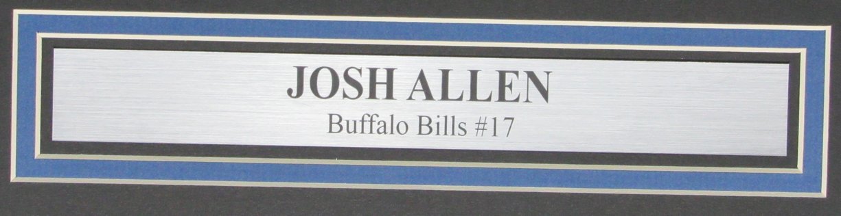 Josh Allen Autographed 16x20 Framed Photo Buffalo Bills Beckett 161188