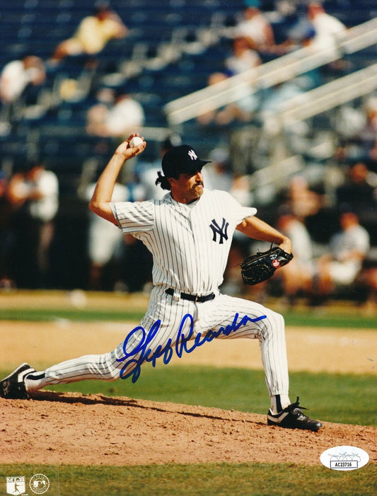 Jeff Reardon Autographed 8x10 Photo New York Yankees JSA