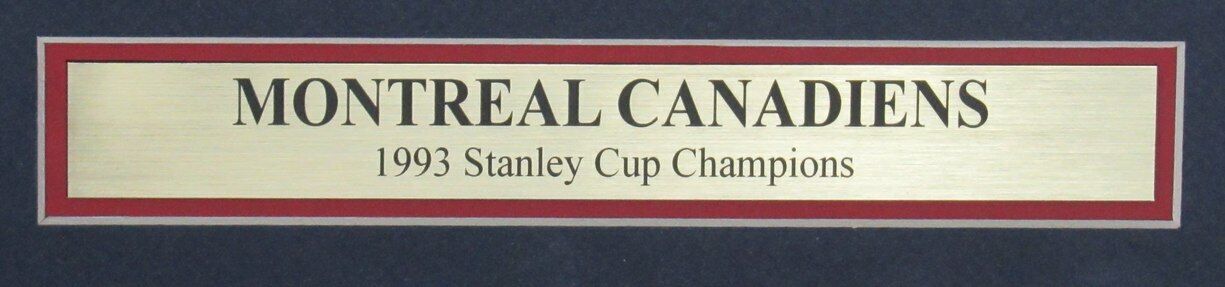 Montreal Canadiens 1993 Stanley Cup Champs The Gazette Newspaper Framed 166089