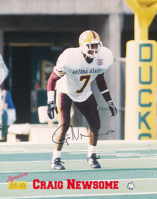 Craig Newsome Autographed Signature Rookies 371 of 3500 8x10 Photo Arizona State