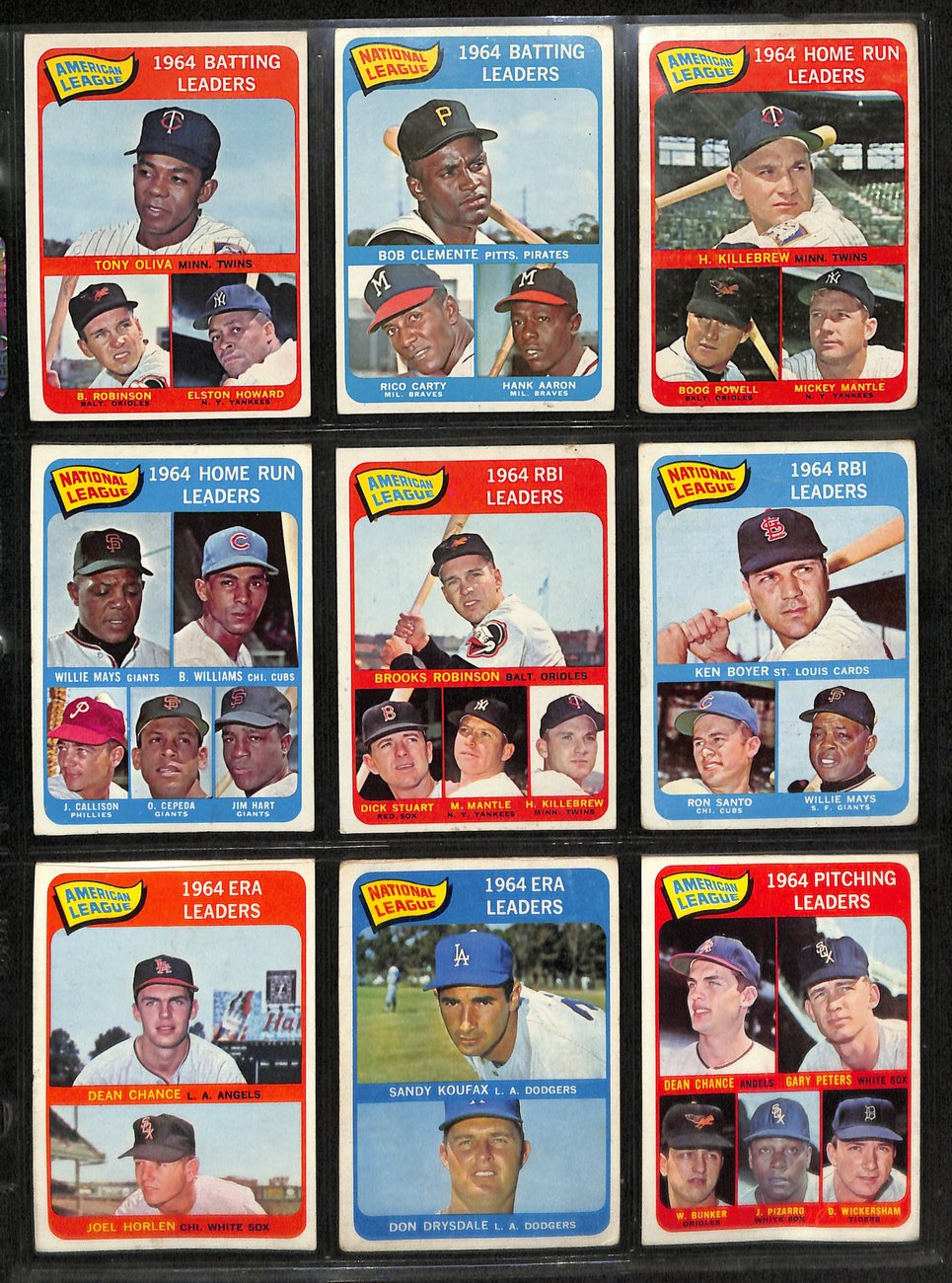 1965 Topps Baseball Card Complete Set (1-598) Mantle Koufax Morgan Mays 191959