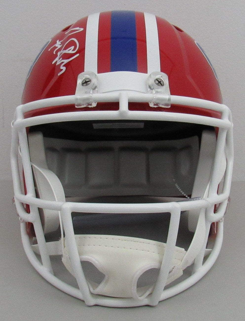 Frank Reich Signed Speed Replica Full Size Football Helmet Buffalo Bills JSA 009