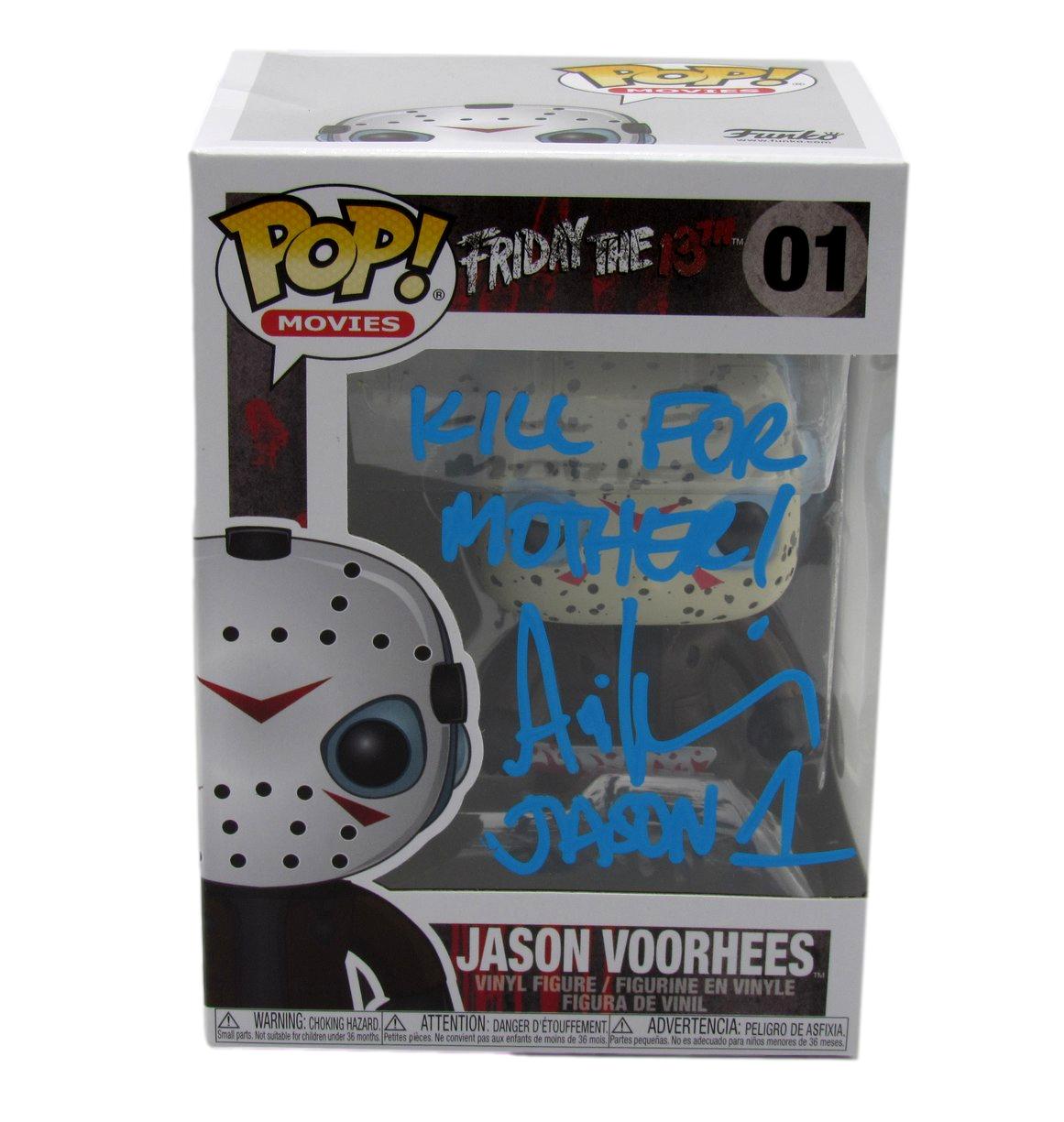 Ari Lehman Signed/Insc Funko Pop! #01 "Friday the 13th" Signed Blue JSA 190722