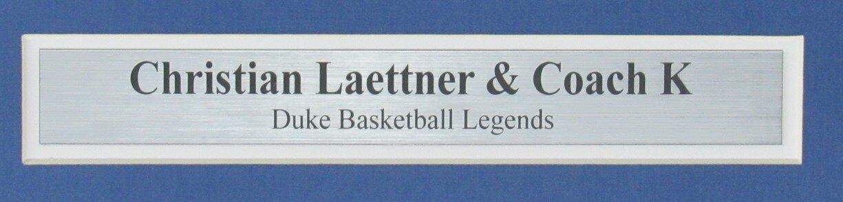 Christian Laettner Duke Signed/Inscribed 11x14 Photo Framed PSA/DNA 167402