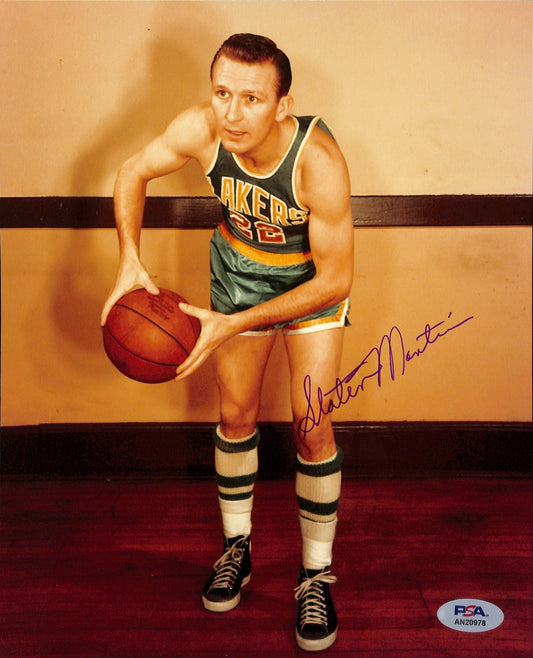 Slater Martin HOF Signed/Auto 8x10 Photo Los Angeles Lakers PSA/DNA 189062