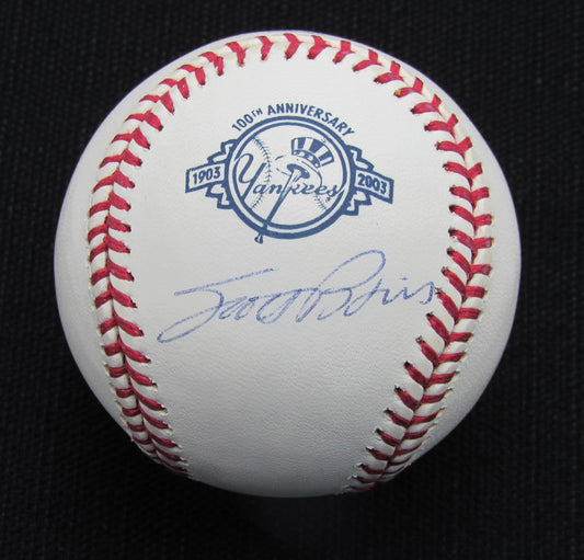 Scott Brosius Signed/Auto Yankees 100th OML Baseball JSA 186964