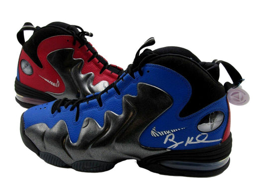 Autographed Nike Air Penny 3 QS 'Do It For Dez' Blue Red Men's Sz 10.5 Shoes PSA