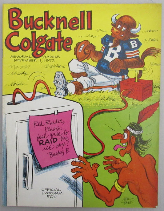 November 11, 1972 Bucknell vs. Colgate College Football Game Program 192976