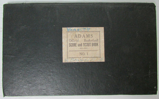 Vintage 1930 Adams Official Basketball Score and Scout Book Scored 147192