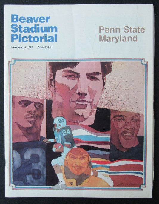1978 Penn State vs. Maryland College Football Game Program 11/04 176207