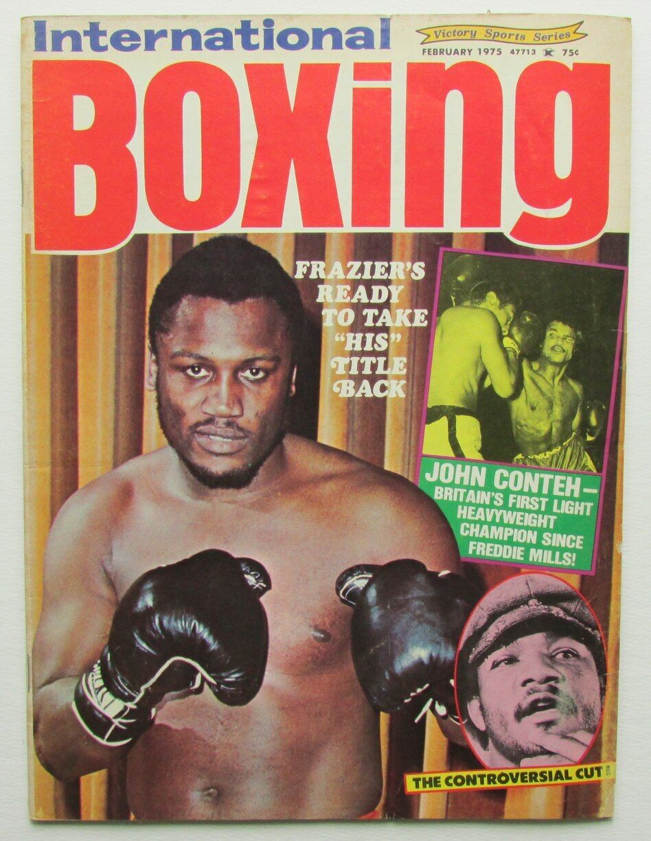 February 1975 International Boxing Magazine Joe Frazier 167883