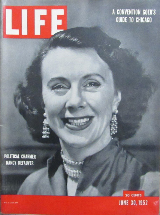 Vintage LIFE Magazine June 30, 1952 Nancy Kefauver Political Charmer 164645