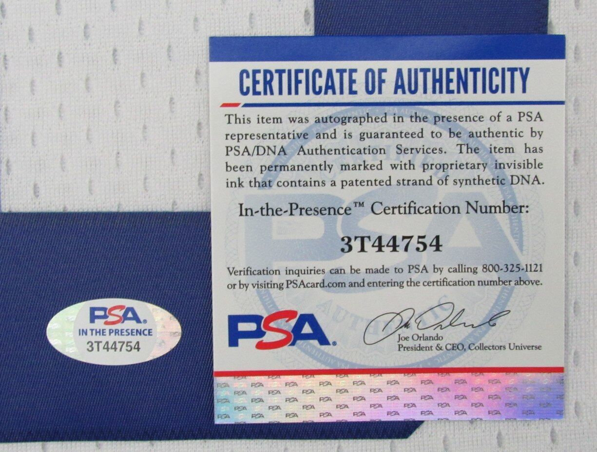 Julius Erving HOF Autographed Mitchell & Ness White Jersey 76ers PSA/DNA 177087