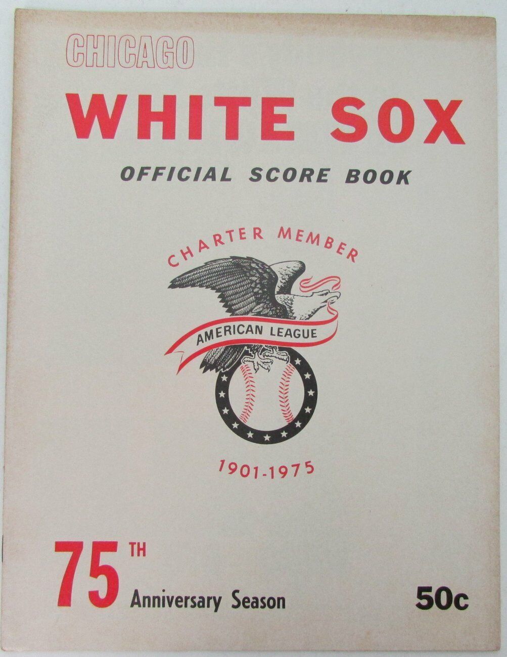 Lot of 6 Chicago White Sox 1970's Official Program 75th Season 153635