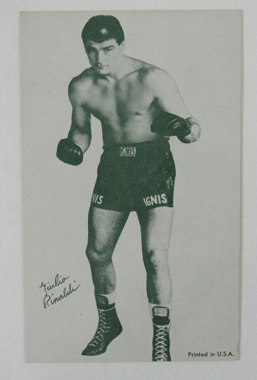 Giulio Rinaldi Boxer 1950s Arcade Mutoscope Picture Exhibit Postcard Card 150550