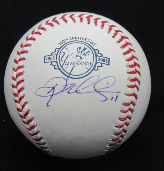 Doug Mientkiewicz Signed/Auto Yankees 100th OML Baseball JSA  186951