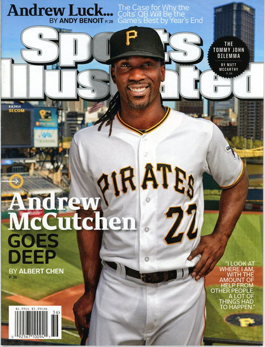 September 8, 2014 Andrew McCutchen Sports Illustrated Magazine NO LABEL 182371