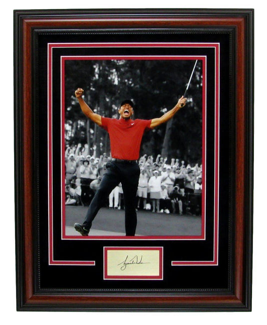 Tiger Woods 2019 Masters Champ Laser Engraved 11x14 Photo Framed 143520