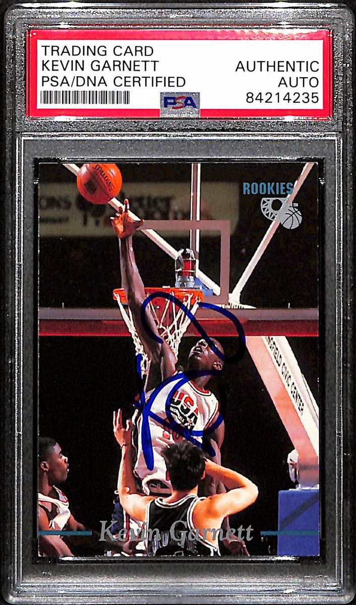 Kevin Garnett HOF Signed/Auto 1995 Classic Rookies Card #5 PSA/DNA 193461