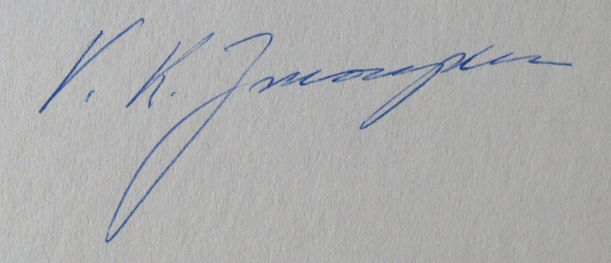 Vladimir K. Zworykin Inventor Autographed 1971 TLS PSA/DNA 177050