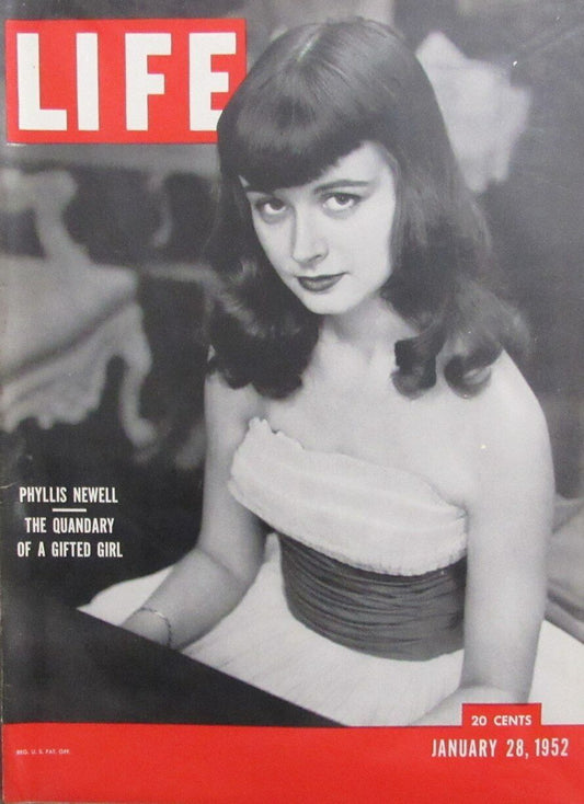 Vintage LIFE Magazine January 28, 1952 Phyllis Newell Triple Talent 164703