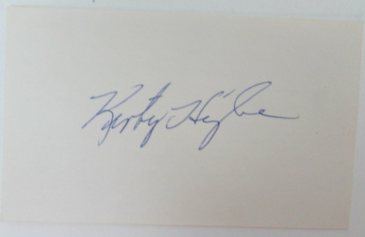 Kirby Higbe Dodgers/Cubs Signed/Autographed Index Card d.1985 149648