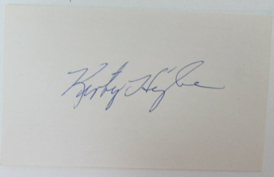 Kirby Higbe Dodgers/Cubs Signed/Autographed Index Card d.1985 149648