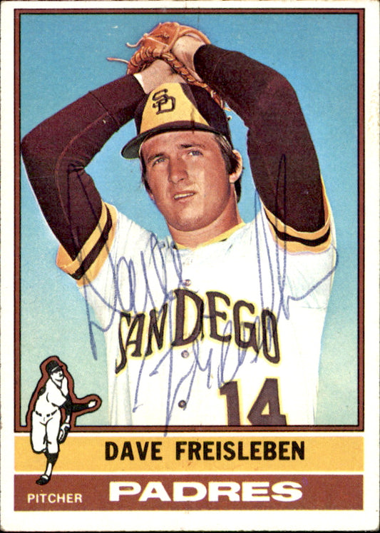 Dave Freisleben Autographed 1976 TOPPS Card #217 San Diego Padres 183467