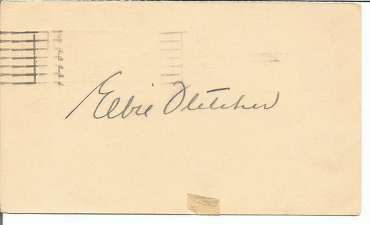 Elbie Fletcher Pittsburgh Pirates Signed/Autographed 1950 GPC/Postcard 150449