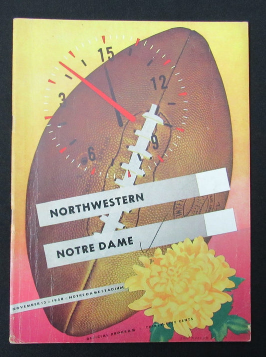 11/13/1948 Northwestern vs. Notre Dame Program 185897