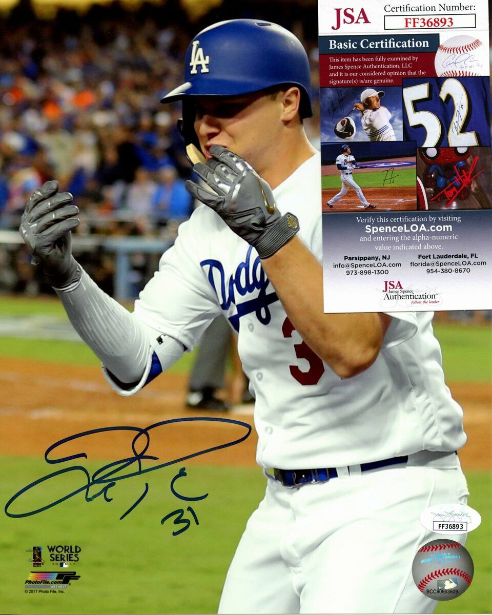 Joc Pederson Los Angeles Dodgers Signed/Autographed 8x10 Photo JSA 146877