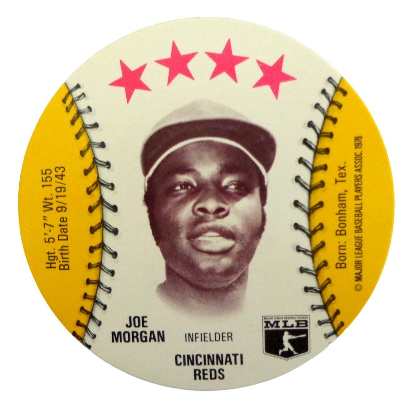 Lot of 10 - 1976 MSA Isaly's Discs Joe Morgan HOF Cincinnati Gem Mint 153888