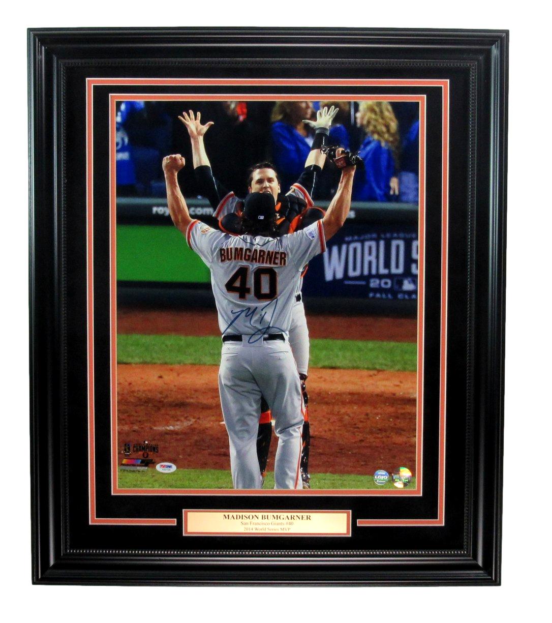 Madison Bumgarner San Francisco Giants Autographed 16x20 Photo Framed PSA 189608