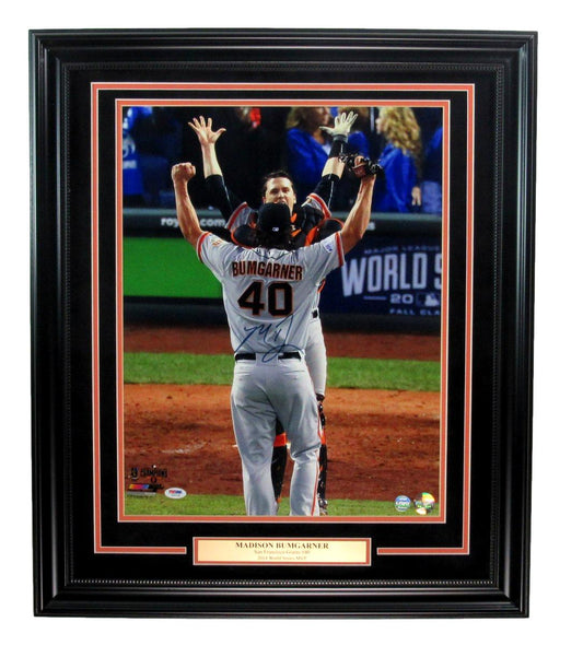 Madison Bumgarner San Francisco Giants Autographed 16x20 Photo Framed PSA 189608