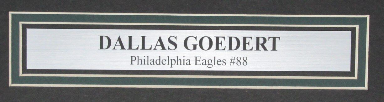 Dallas Goedert Autographed 16x20 Photo Philadelphia Eagles Framed Fanatics