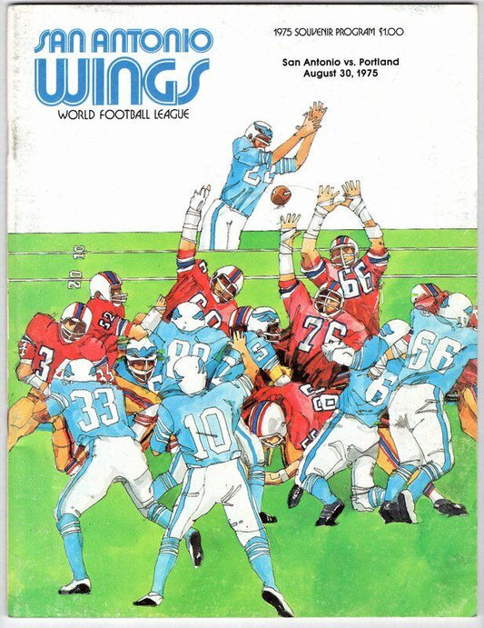 WFL San Antonio vs. Portland Official Game Program 1975 130487