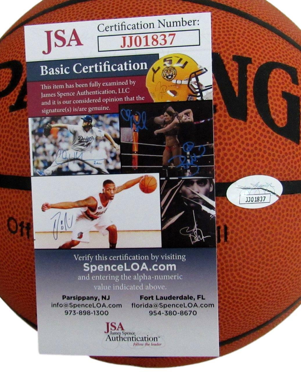 Emeka Okafor Signed/Autographed UCONN Bobcats I/O Basketball JSA 154066