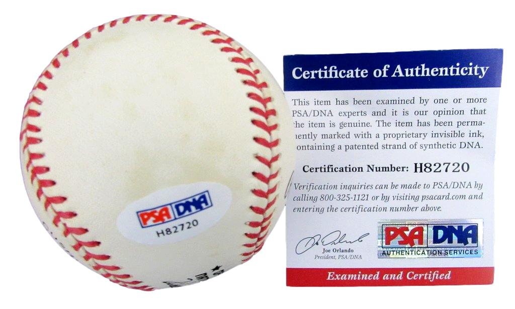 Willie Mays HOF Autographed ONL Baseball San Francisco Giants PSA/DNA 182178