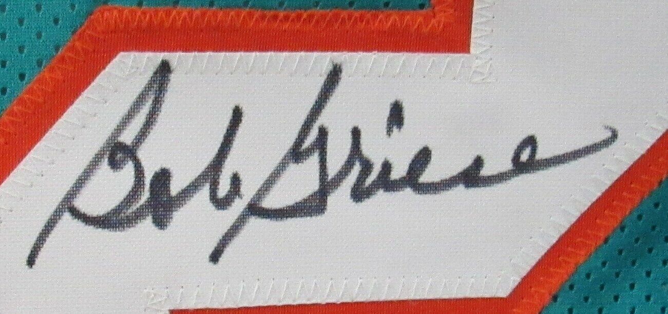 Bob Griese Signed/Autographed Dolphins Custom Jersey Beckett 159707