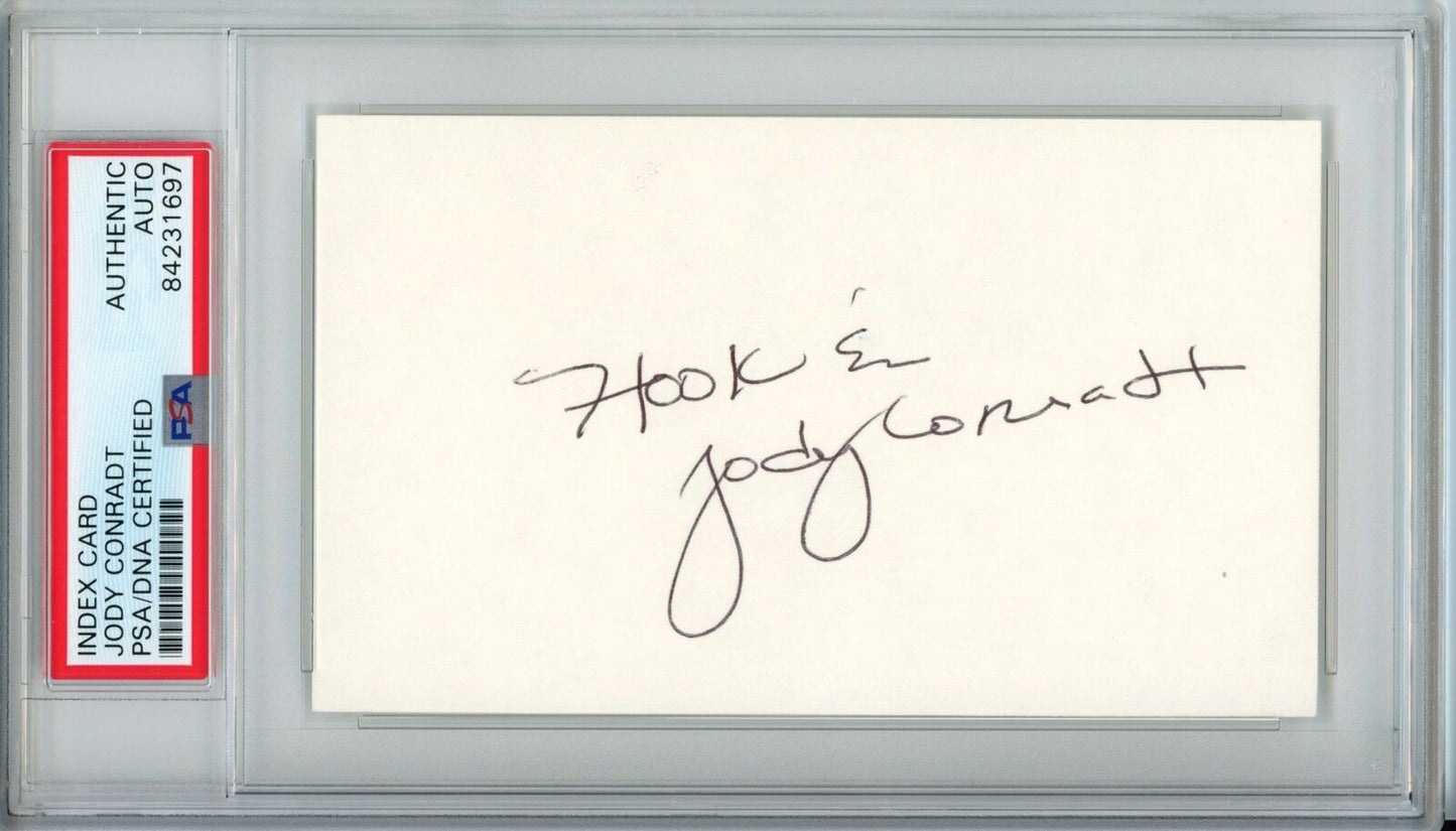 Jody Conradt HOF Texas Basketball Coach Signed 3x5 Index Card PSA/DNA 153581