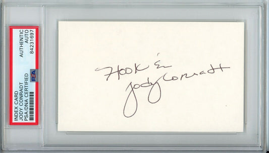 Jody Conradt HOF Texas Basketball Coach Signed 3x5 Index Card PSA/DNA 153581