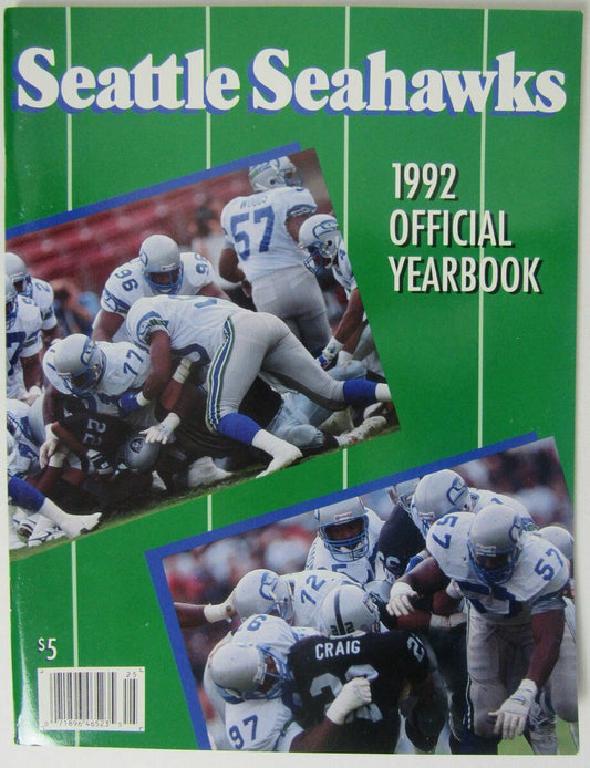 1992 Seattle Seahawks NFL Football Official Team Yearbook 145934