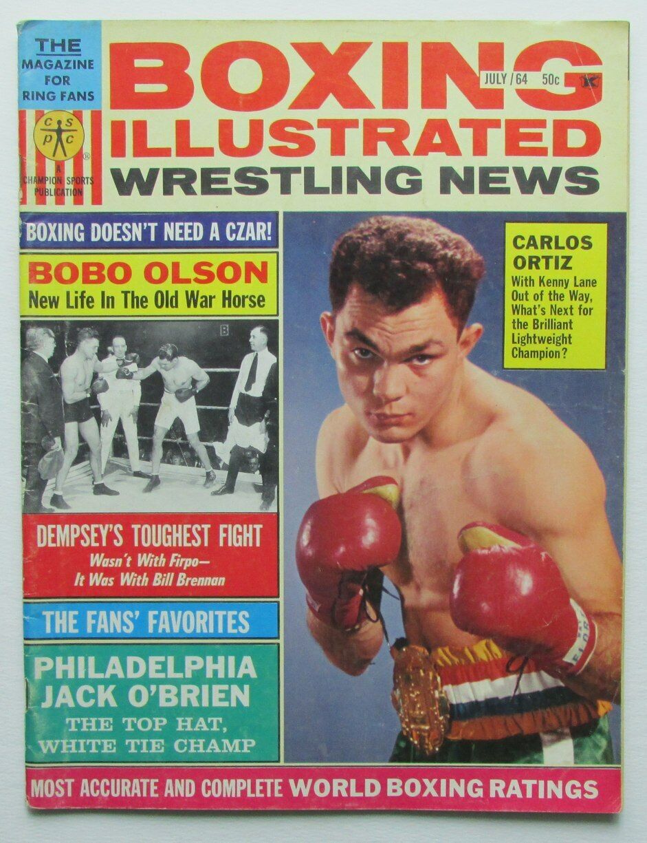 July 1964 Boxing Illustrated Magazine Carlos Ortiz 167892