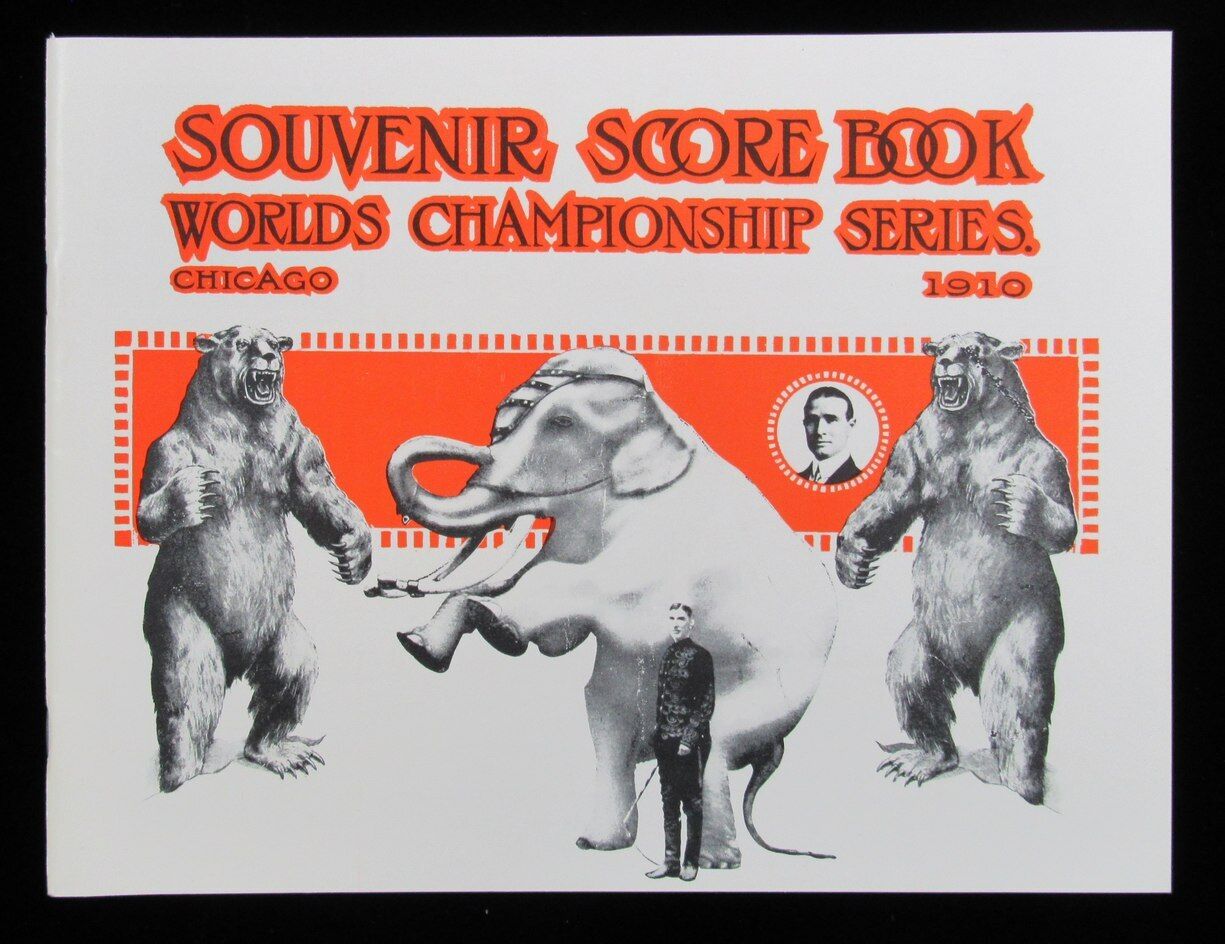 1910 World Series Official Score Card Phila Athletics vs. Cubs Opie Reproduction