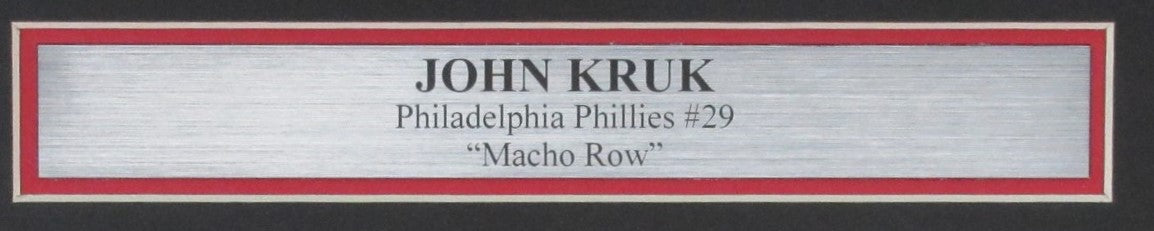 John Kruk Signed 11x14 Photo Philadelphia Phillies Framed Beckett 185632