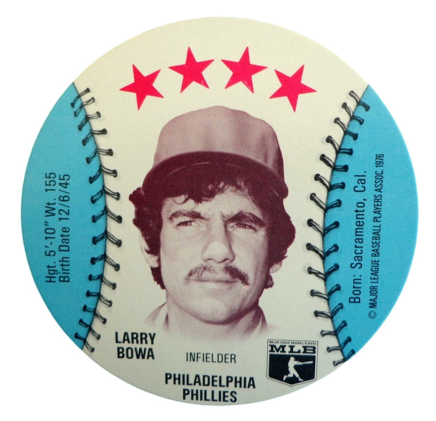 Lot of 22 - 1976 MSA Isaly's Discs Larry Bowa Phillies Gem Mint 153993