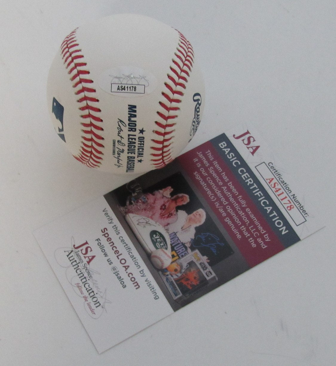 Denny McLain Autographed/Inscribed OML Baseball Tigers JSA 189362